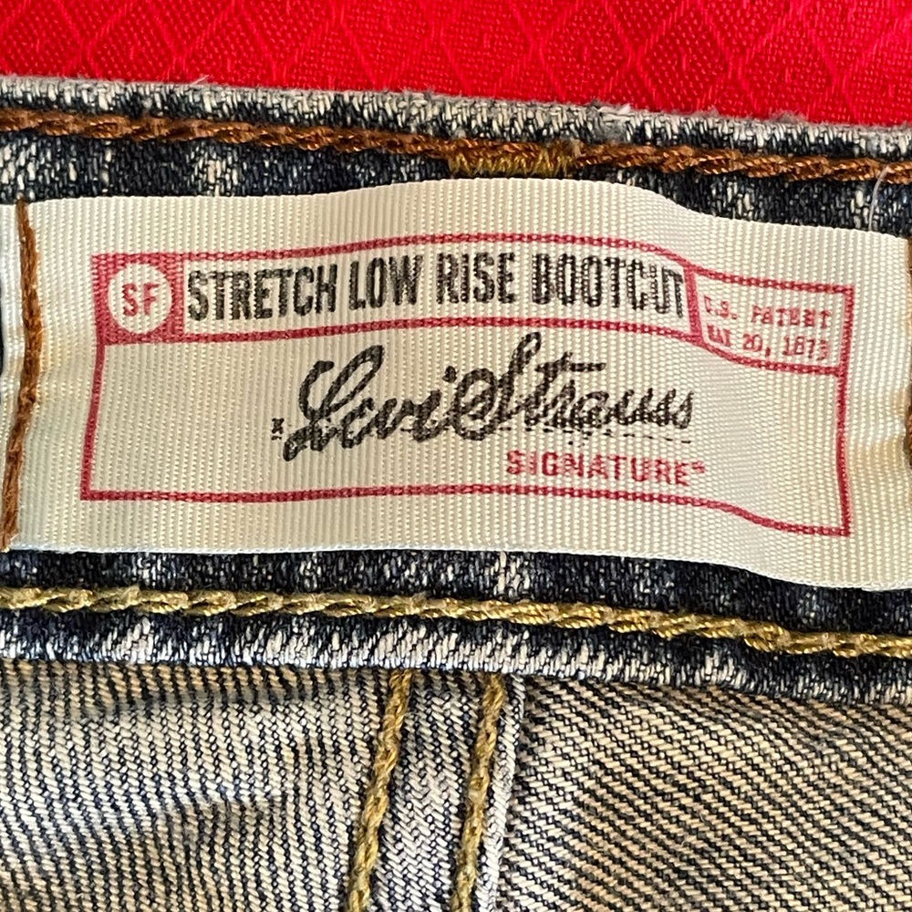 👖 Levi Strauss Signature Jeans. Size 14 LONG. Stretch, Low Rise, Boot Cut. 👖 - Picture 11 of 13